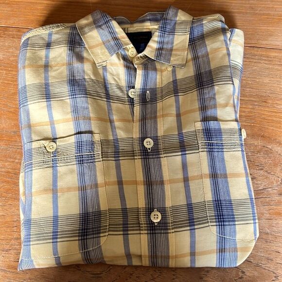 Tommy Bahama Indigo Palms ShirtβLinen and Tencel Small - Picture 3 of 11